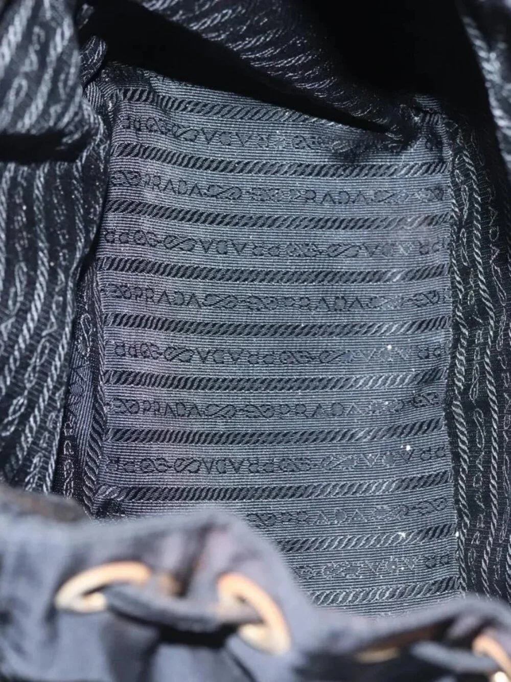 PRADA Backpack Nylon Black Auth bs23399